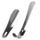 6Pièces Manche Long Aide-Chaussure Acier Argent 11