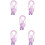 5Pièces À Enfants Bois Violet Réglable 7