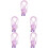 5Pièces À Enfants Bois Violet Réglable 5