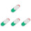 4Pièces Indicateurs Glissants Blancs Office Confidentialité Facile 5