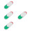 4Pièces Indicateurs Glissants Blancs Office Confidentialité Facile 10