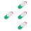 4Pièces Indicateurs Glissants Blancs Office Confidentialité Facile 9
