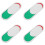 4Pièces Indicateurs Glissants Blancs Office Confidentialité Facile 8