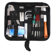 1Ensemble Kit Réparation Et Nettoyage Guitare Avec Sac Noir