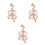 3Pièces Décorations Montre Rose Charm Silicone Élégant Unique 10
