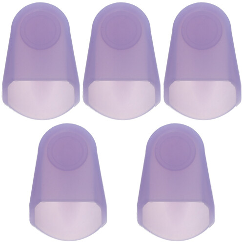 5Pièces Étui Silicone Protection Saxophone Violet Usage Professionnel 2