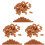 300Pièces Petites Décoratives Marron Pour Décor De Sable 3