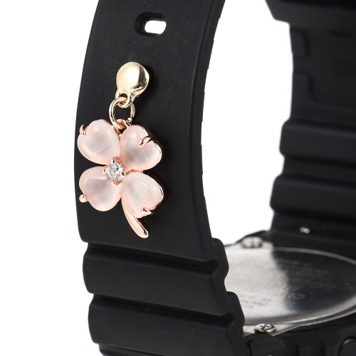 3Pièces Décorations Montre Rose Charm Silicone Élégant Unique 1