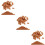 300Pièces Petites Décoratives Marron Pour Décor De Sable 9
