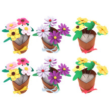 12Pièces Materiel Non- DIY Pots De Fleurs Pour Activités Enfants