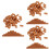 300Pièces Petites Décoratives Marron Pour Décor De Sable 7