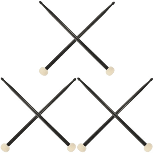 3Paires Sticks Batterie En Nylon Pour Et Percussion 1