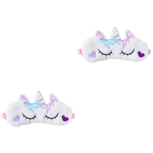 2Pièces Masques De Licorne Motif Amour Multiusage 2
