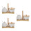 3Pcs Ceramic Sugar Bowl and Cream Pitcher Set on Tray 7