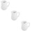 3Pcs Smooth Ceramic Creamer Pitcher White Mini Milk Jug for Home Bar 11
