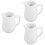 3Pcs Smooth Ceramic Creamer Pitcher White Mini Milk Jug for Home Bar 8