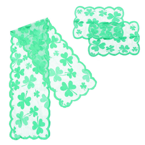 2Sets St. Patrick's Day Tischmatten-Set, Hellgrün, , Sicher 1