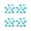40Pcs Blue Crystal Cabochons Flat Base for Jewelry Accessories 5
