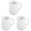 3Pcs Smooth Ceramic Creamer Pitcher White Mini Milk Jug for Home Bar 4
