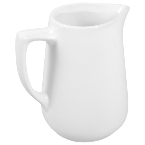 3Pcs Smooth Ceramic Creamer Pitcher White Mini Milk Jug for Home Bar 1