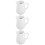3Pcs Smooth Ceramic Creamer Pitcher White Mini Milk Jug for Home Bar 10