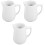 3Pcs Smooth Ceramic Creamer Pitcher White Mini Milk Jug for Home Bar 5