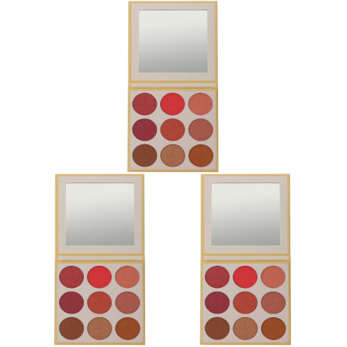 3Pièces Ensemble Blush Palette Cosmétiques Portable 1