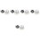 5Sets Stylish Black Bunny Harness Leash Rabbit Costume for Pets 3