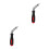 2Pcs Hexagon Ratchet Screwdriver Portable with Adjustable Angle Black 9