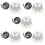 5Sets Stylish Black Bunny Harness Leash Rabbit Costume for Pets 6