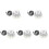 5Sets Stylish Black Bunny Harness Leash Rabbit Costume for Pets 2