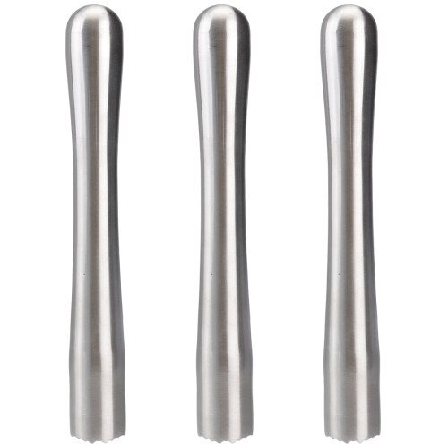 3Pièces Outils En Acier Pour Glace Bar Restaurant Argent 2