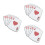 3Pcs Creative Multi Color Poker Clothing Patch Stickers for Bags 4