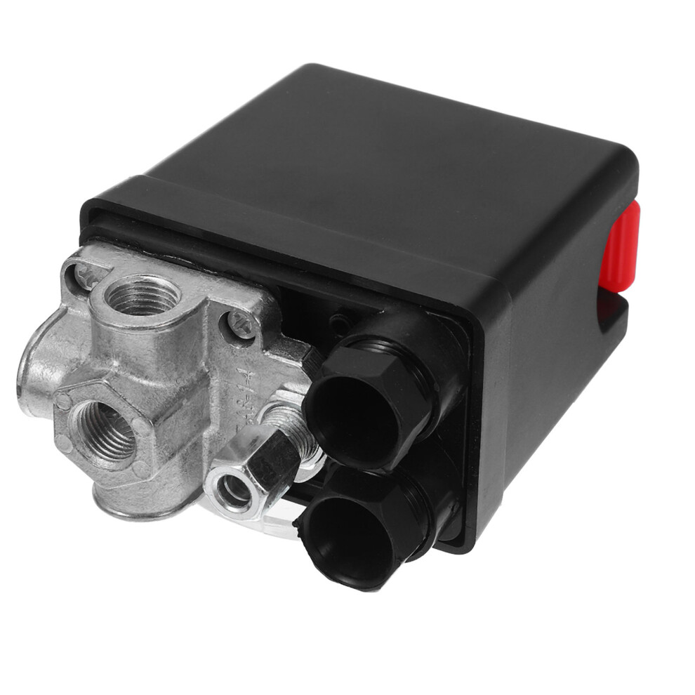 3Pcs Air Compressor Pressure Monitoring Switch Abs Compact Black 3221030173916