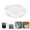2Pcs White Protective Polyester Cover for Rain Water Buckets 8