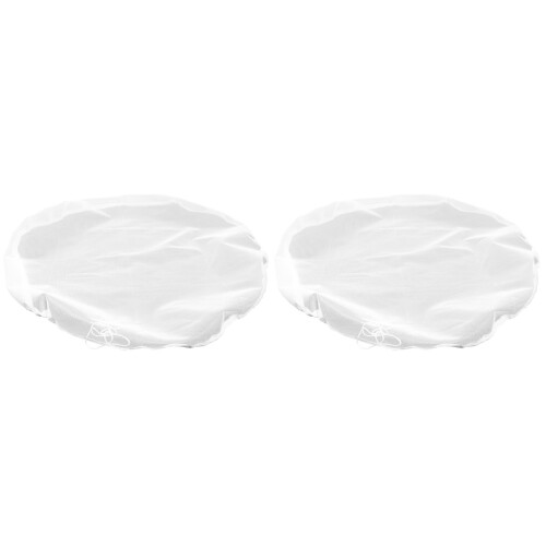 2Pcs White Protective Polyester Cover for Rain Water Buckets 1