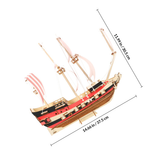 Ensemble De Voilier 3D En Bois Kit De Construction 1