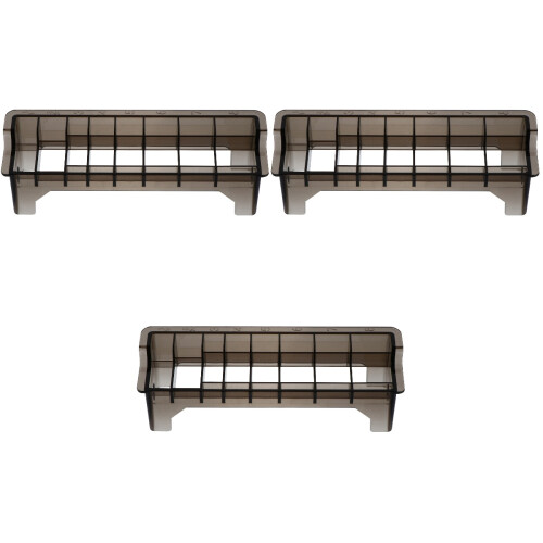 3Pcs Electric Clipper Comb Case Grey Organizer with 8-Grid Storage Box 2