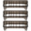 3Pcs Electric Clipper Comb Case Grey Organizer with 8-Grid Storage Box 8