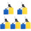 5Pcs Practical ABS Metal Cowbells for Drum Set Hand Percussion 4