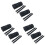 6Pcs Black Motorcycle Saddlebags with Straps for Storage Use 2