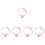 5St Kattenhalsband Roze Van Polyester Met Veiligheid En 7