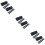 6Pcs Black Motorcycle Saddlebags with Straps for Storage Use 9