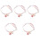 5St Kattenhalsband Roze Van Polyester Met Veiligheid En 5