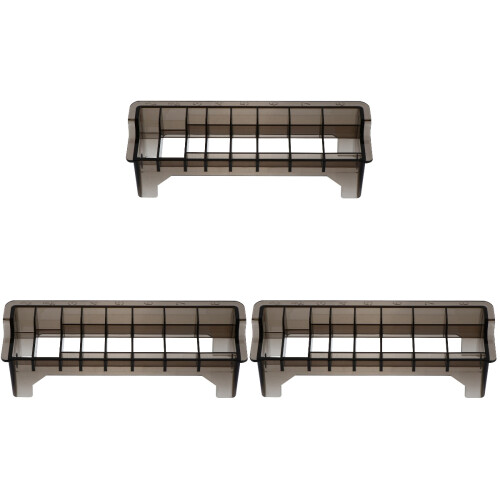 3Pcs Electric Clipper Comb Case Grey Organizer with 8-Grid Storage Box 1