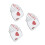 3Pcs Creative Multi Color Poker Clothing Patch Stickers for Bags 2