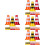 60 Pcs Mini Traffic Cones Signs For Miniature Scenes Educational Use 5