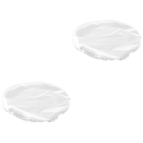 2Pcs White Protective Polyester Cover for Rain Water Buckets 2