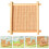 4Pcs Bamboo Hamster Cooling Mats Light Brown Small Pet Sleeping Pads 5