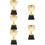 5Pièces Trophées Multi Couleurs Récompenses Jeux Enfants 10